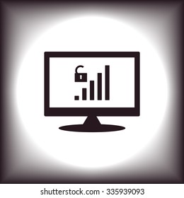 signal strength indicator, open access. icon. vector design