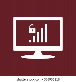 signal strength indicator, open access. icon. vector design