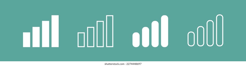 Signal strength indicator set vector