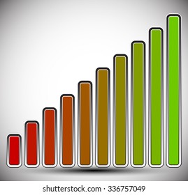 Signal strength indicator template. (Wi-fi, wireless connection, antenna signal strength)