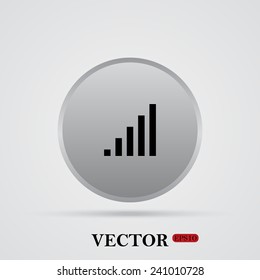 signal strength indicator, vector, EPS 10