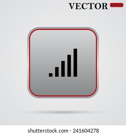 signal strength indicator,  vector, EPS 10