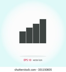 Signal strength indicator. Vector icon