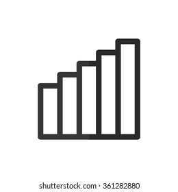 Signal strength indicator  - vector icon