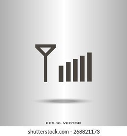 Signal strength indicators.