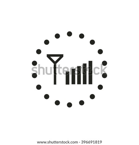 Signal strength indicators.