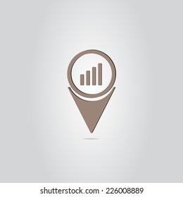 Signal strength indicators. Made in vector