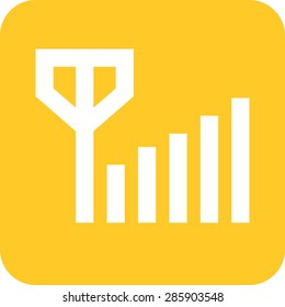 Signal, strength, low icon vector image. Can also be used for mobile apps, phone tab bar and settings. Suitable for use on web apps, mobile apps and print media