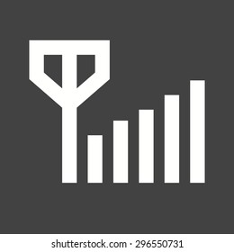 Signal, strength, low icon vector image. Can also be used for mobile apps, phone tab bar and settings. Suitable for use on web apps, mobile apps and print media