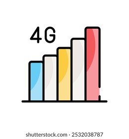 Signal Strength vector icons ready to use website and mobile