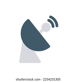 signal tower icon flat style