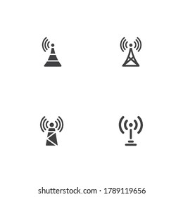 Symbol für Signalturm-Logo Vorlage Illustration Design