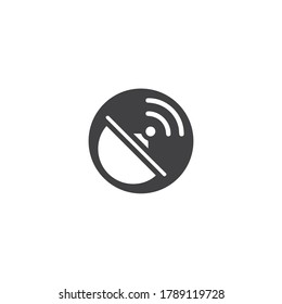 Signal Tower Icon Logo Template Illustration Design