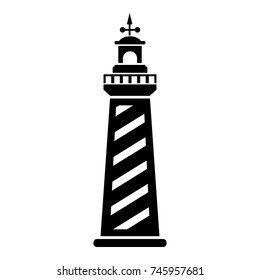 Signal tower icon. Simple illustration of signal tower vector icon for web