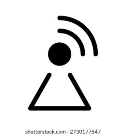 Signal Tower Symbol Vektorsymbol Design Illustration