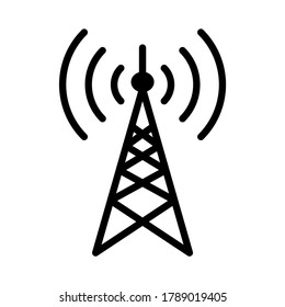Signal Tower Internet Connection Illustration