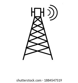 Plantilla vectorial del icono de la torre de señalización