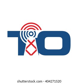 signal tower logo vector.