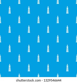 Signal tower pattern vector seamless blue repeat for any use