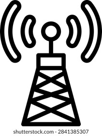Signal Tower Vector Design Icon Style