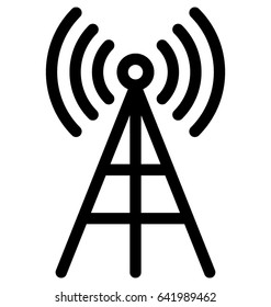 Signal Tower Vector Icon