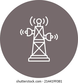 Signal Tower vector icon. Can be used for printing, mobile and web applications.
