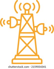 Signal Tower vector icon. Can be used for printing, mobile and web applications.