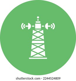Signal Tower vector icon. Can be used for printing, mobile and web applications.