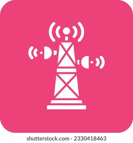 Signal Tower vector icon. Can be used for printing, mobile and web applications.