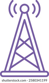 Signal Tower vector icon. Can be used for printing, mobile and web applications.
