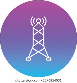 Signal Tower vector icon. Can be used for printing, mobile and web applications.