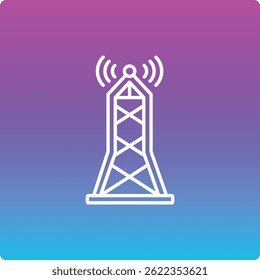 Signal Tower vector icon. Can be used for printing, mobile and web applications.