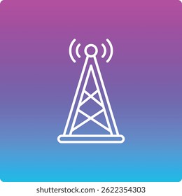 Ícone de vetor da Torre de Sinal. Pode ser usado para impressão, aplicativos móveis e da Web.