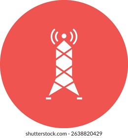 Signal Tower vector icon. Can be used for printing, mobile and web applications.