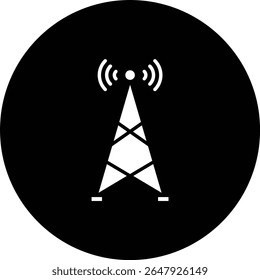 Ícone de vetor da Torre de Sinal. Pode ser usado para impressão, aplicativos móveis e da Web.