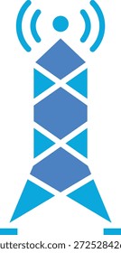 Icono de Vector de la torre de señal. Se puede utilizar para aplicaciones de impresión, móviles y de Web.