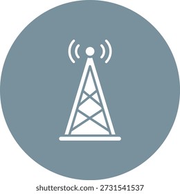 Signal Tower vector icon. Can be used for printing, mobile and web applications.