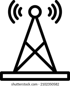 Signal tower Vector Icon Design Illustration