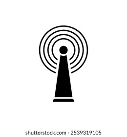 Ilustración vectorial de torre de señal eps10