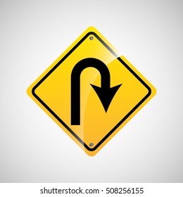 signal traffic yellow icon graphic vector illustration eps 10