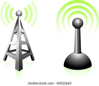 Signal Transmission Original Vector Illustration Simple Image Illustration