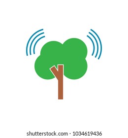 Signal Tree Logo Icon Design
