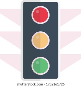 signal vector flat color icon 