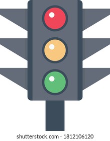 signal vector flat color icon 