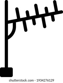 signal vector glyph flat icon
