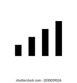 Signal vector icon for apps and web sites