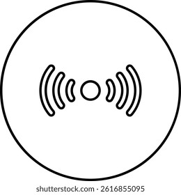 Signal vector icon. Can be used for printing, mobile and web applications.
