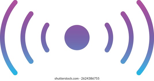 Signalvektorsymbol. Kann für Druck-, Mobil- und Web-Anwendungen verwendet werden.