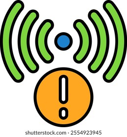 Signal Vector Icon Design Symbol