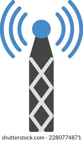 Signal Vector Icon Flat Style